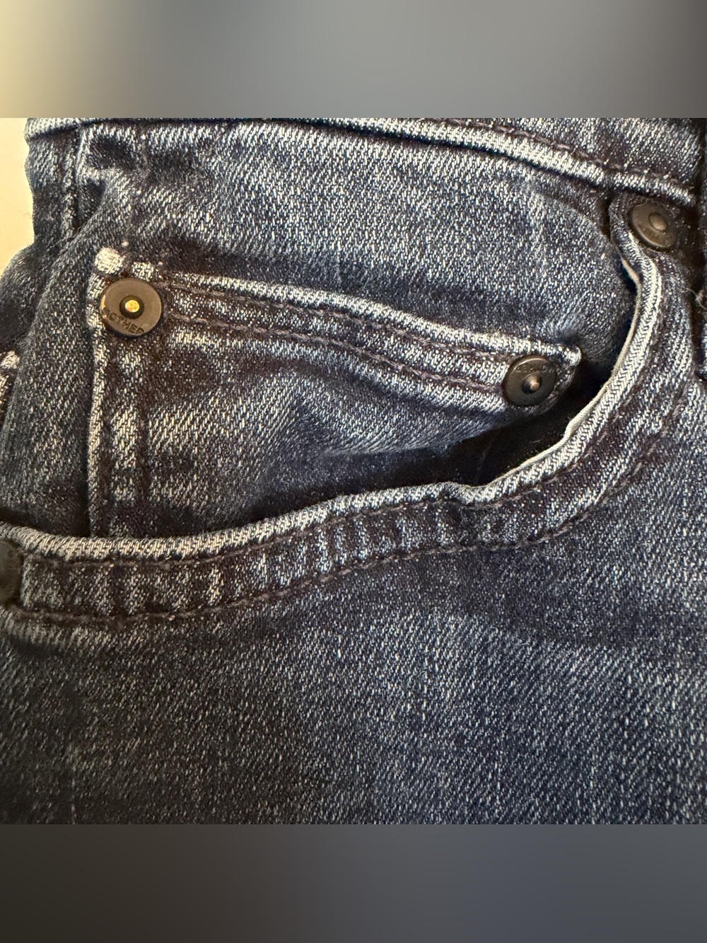 MOTHER Insider Crop Twilight Magic Dark Wash Kick Flare Jeans Size 26 - Picture 11 of 11